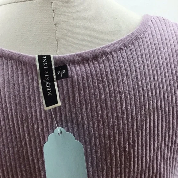 Melanie Lyne Lavender Tank Top Size: M - Picture 3 of 3